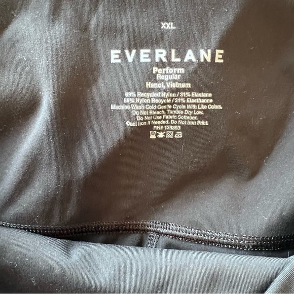 EUC EVERLANE Perform 24/7 Regular Length Black Nylon Blend Leggings Size XXL - Picture 8 of 10
